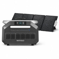 NITIGO P2400 + SP200 Solar-Set - Powerstation & 200W Solarmodul
