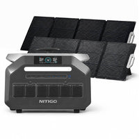 NITIGO P3200 + 2x SP200 Solar-Set - Powerstation & 2x 200W Solarmodul